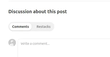 Substack's toggle button